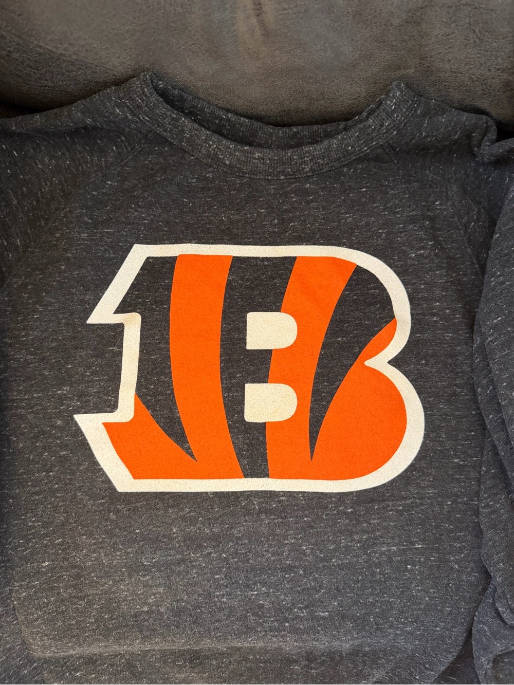 Cincinnati Bengals Heather Gray Crewneck